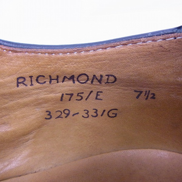 実際に弊社で買取させて頂いたPaul Smith/ポールスミス RICHMOND Uチップ レザーシューズ ブラック/7.5の画像 5枚目