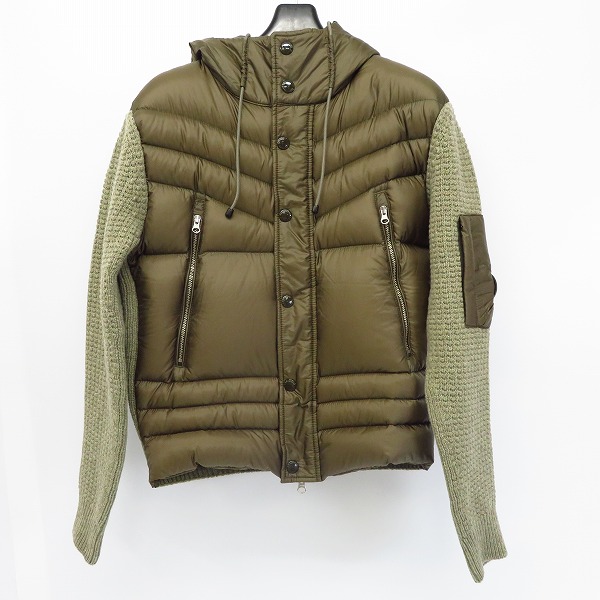 実際に弊社で買取させて頂いたC.P.COMPANY/シーピーカンパニー 15AW ウールニット切替/フェザー混 ダウンジャケット 15WCPUM07144 46