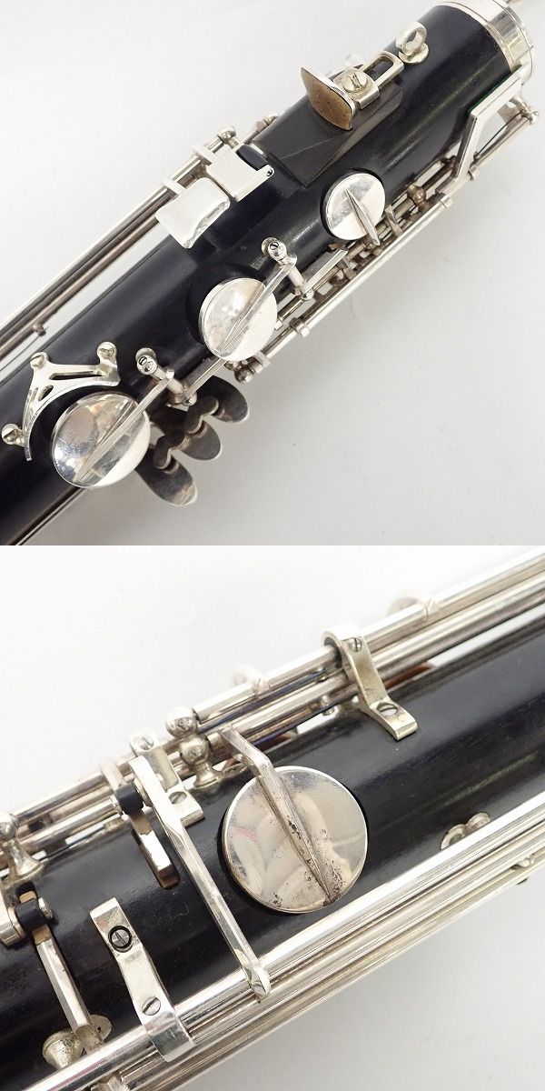 実際に弊社で買取させて頂いた★【型番不明】H.SELMER/セルマー バスクラリネット ハードケース付の画像 5枚目