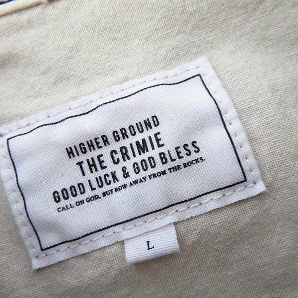 実際に弊社で買取させて頂いたCRIMIE/クライミー ウエスタン ヘンプシャツ/Ｌの画像 2枚目