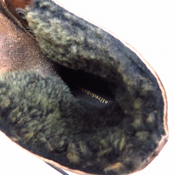 実際に弊社で買取させて頂いたalfredBANNISTER/アルフレッドバニスター ベルト レースアップ レザーブーツ/39の画像 4枚目