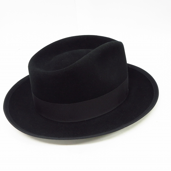 実際に弊社で買取させて頂いたCA4LA×STETSON V SHAPE HAT カシラ/ステットソン ラビットファー/中折れハットの画像 2枚目