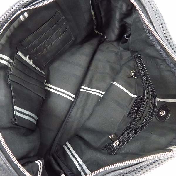 実際に弊社で買取させて頂いたHUGO BOSS/ヒューゴボス 2WAY パンチングレザー ブリーフケース/ビジネスバッグの画像 4枚目