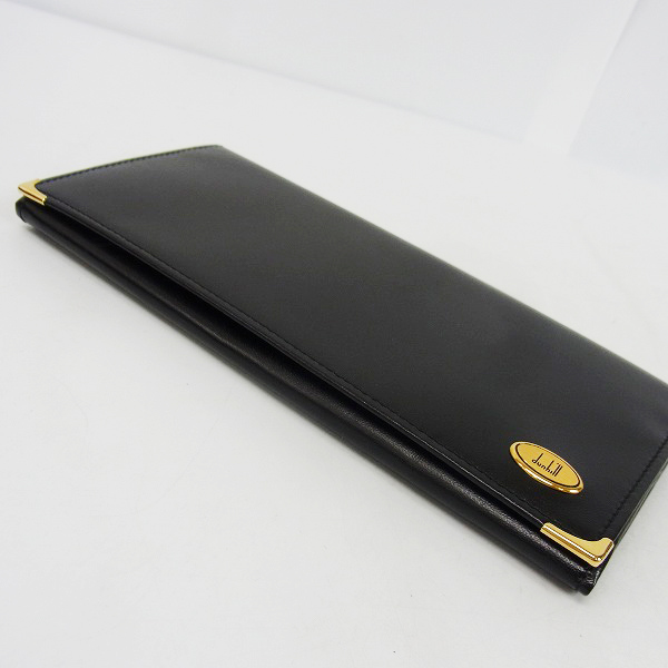 実際に弊社で買取させて頂いたdunhill/ダンヒル 二つ折りカーフレザー長財布/ウォレット/WM1390Aの画像 2枚目