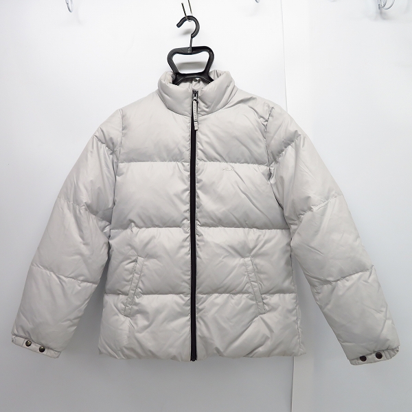 実際に弊社で買取させて頂いたFILA/フィラ ダウンジャケット ライトグレー M
