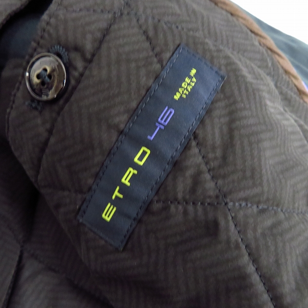 実際に弊社で買取させて頂いたETRO/エトロ 比翼 ライナー付き ロングコート/ステンカラーコート112-15354-0074/46の画像 3枚目