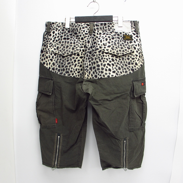 WTAPS/ダブルタップス JUNGLE CHOPPED レオパード切替 ハーフパンツ/M
