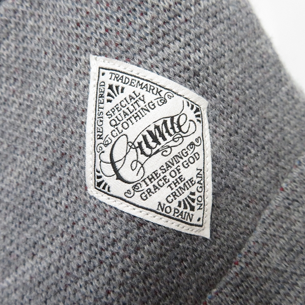 実際に弊社で買取させて頂いたCRIMIE/クライミー オルテガ柄 ニット ベスト/XLの画像 3枚目