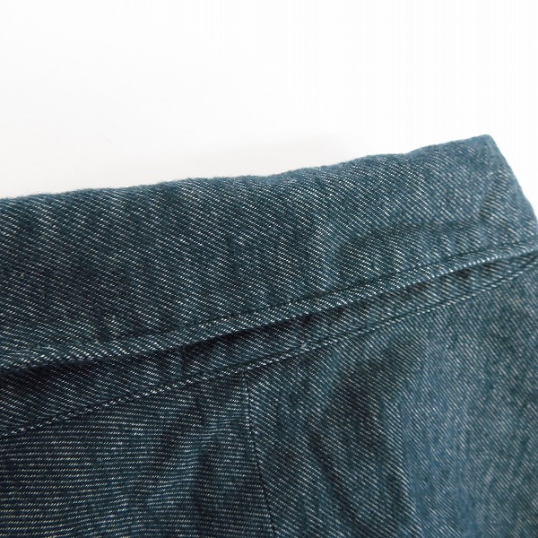 実際に弊社で買取させて頂いた417 EDIFICE/フォーワンセブンエディフィス ロングスリーブ コットンシャツ/Mの画像 4枚目