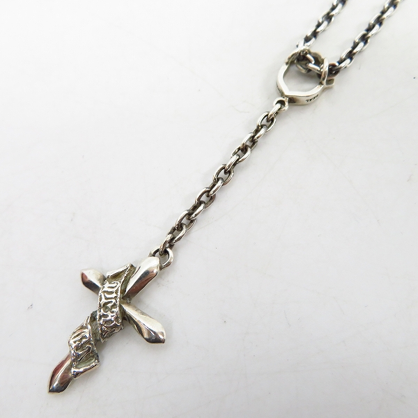 実際に弊社で買取させて頂いたDEAL DESIGN/ディールデザイン SNAKED LOWS/スネイキッドロウズ クロスネックレス