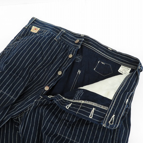 実際に弊社で買取させて頂いたSUGAR CANE/シュガーケーン ヒッコリーパンツ/36の画像 2枚目