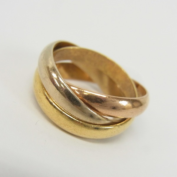 実際に弊社で買取させて頂いたCartier/カルティエ 三連リング 750 48/7-7.5号