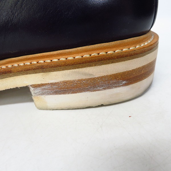 実際に弊社で買取させて頂いたJOSEPH CHEANEY＆SONS/ジョセフ チーニー HUDSON コインローファー/レザーシューズ Size：7の画像 7枚目