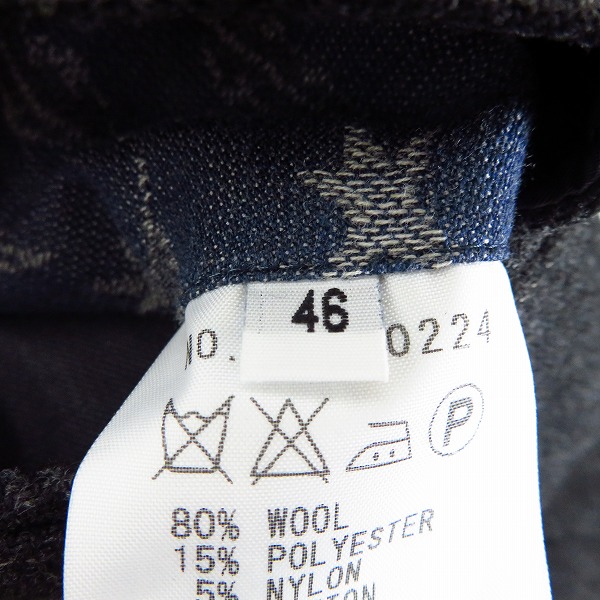 実際に弊社で買取させて頂いたFACTOTUM/ファクトタム テーラードジャケット ウール 01010224/46の画像 3枚目