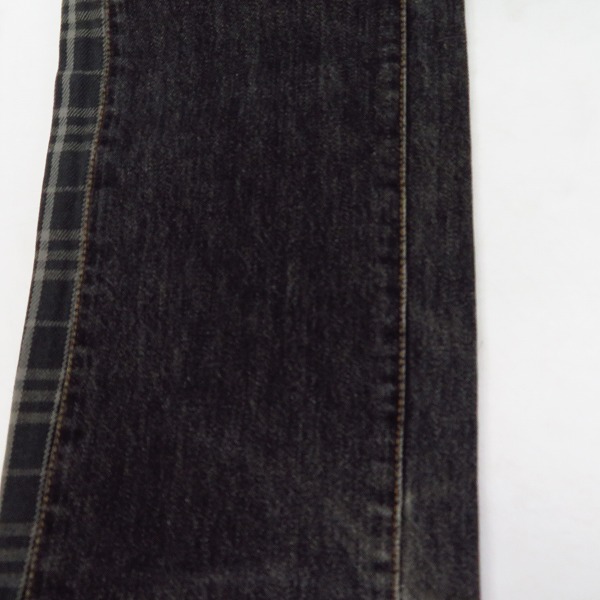 実際に弊社で買取させて頂いたBURBERRY BLUE LABEL/バーバリーブルーレーベル チェック切替デニムパンツ/32の画像 6枚目