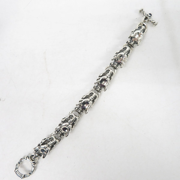 実際に弊社で買取させて頂いた【ギャラ付き/100個限定】TRAVIS WALKER DOUBLE CROSS/トラヴィスワーカー ガーゴイル ブレスレット w/Tバー BRS011の画像 7枚目