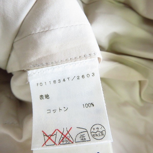 実際に弊社で買取させて頂いたCELINE/セリーヌ コットン地 スプリングコート/トップコート Size：36の画像 3枚目