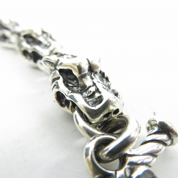 実際に弊社で買取させて頂いた【ギャラ付き/100個限定】TRAVIS WALKER DOUBLE CROSS/トラヴィスワーカー ガーゴイル ブレスレット w/Tバー BRS011の画像 5枚目