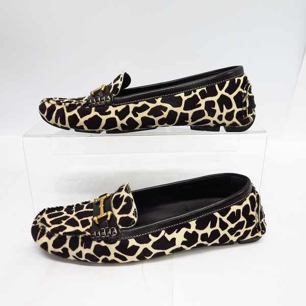 実際に弊社で買取させて頂いたBALLY/バリー ローファー/ドライビングシューズ ハラコアニマル柄 38.5の画像 3枚目