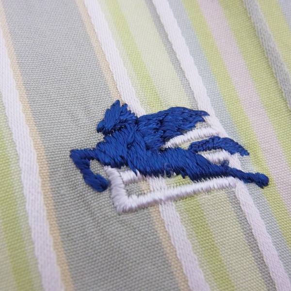 実際に弊社で買取させて頂いたETRO/エトロ ストライプ柄 胸刺繍 ボタンダウンシャツ 42の画像 4枚目