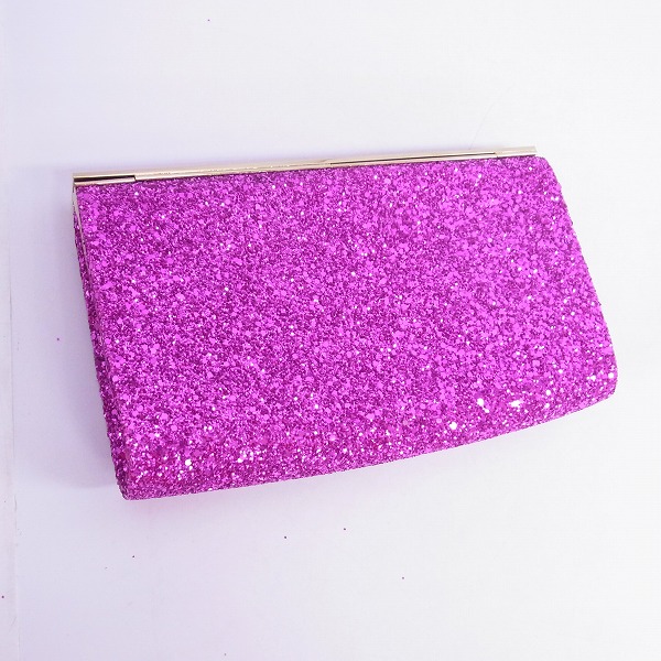 実際に弊社で買取させて頂いたJIMMY CHOO/ジミーチュウ セカンドバッグ/クラッチバッグ グリッター ピンクの画像 1枚目