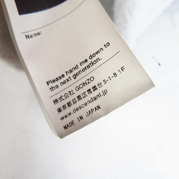 実際に弊社で買取させて頂いたDESCENDANT/ディセンダント 18AW Team Hoodie Sweatshirts/ロゴ スウェットパーカー/3の画像 4枚目