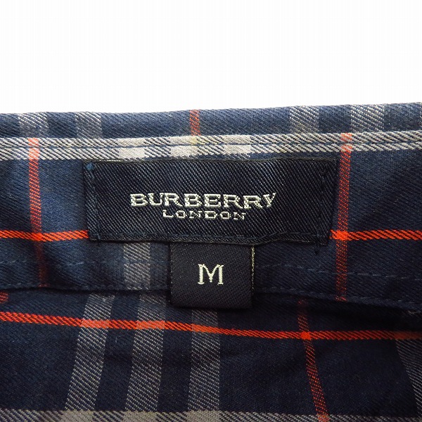 実際に弊社で買取させて頂いたBURBERRY LONDON/バーバリーロンドン チェック柄 ハーフスリーブ/半袖 シャツ M 3点セットの画像 2枚目