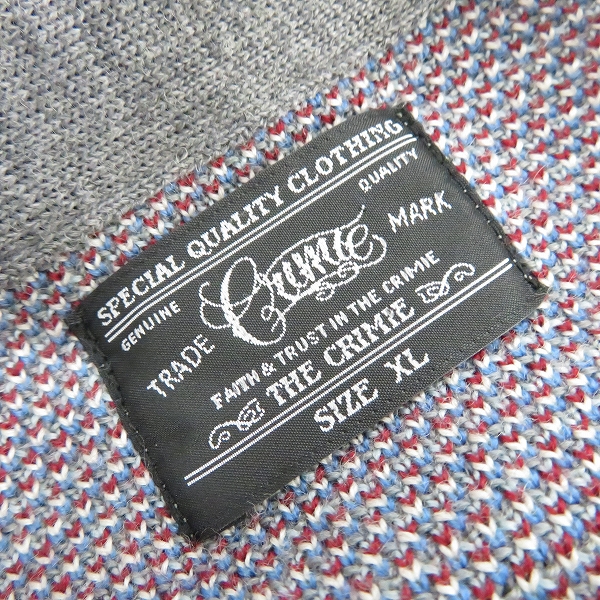 実際に弊社で買取させて頂いたCRIMIE/クライミー オルテガ柄 ニット ベスト/XLの画像 2枚目