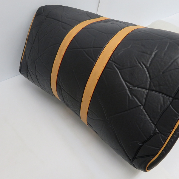 実際に弊社で買取させて頂いたHUNTING WORLD/ハンティングワールド イタリア製 バチュークロス ハンド/ボストンバッグ の画像 2枚目