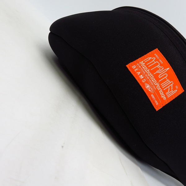 実際に弊社で買取させて頂いたManhattan Portage×BEAMS/マンハッタンポーテージ×ビームス ブラック ウエストポーチ/バッグの画像 2枚目