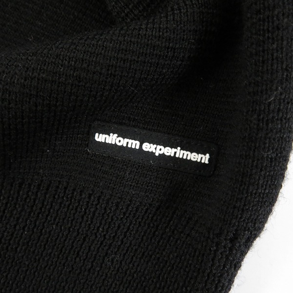 実際に弊社で買取させて頂いた【17AW】UNIFORM EXPERIMENT/ユニフォームエクスペリメント  レザースターパッチニット ウール混 3の画像 2枚目