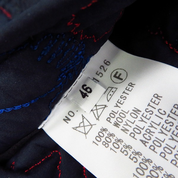 実際に弊社で買取させて頂いたFACTOTUM/ファクトタム ダッフルコート 袖切替 刺繡/46の画像 3枚目