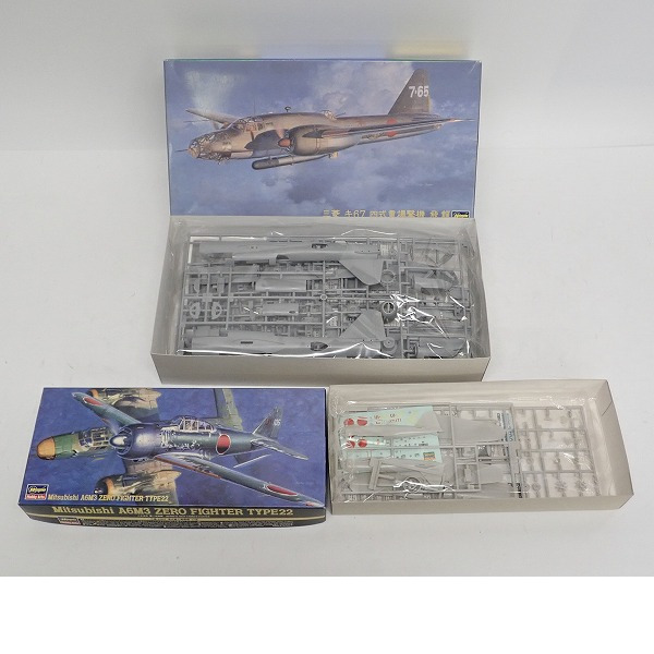 実際に弊社で買取させて頂いた【おまとめ品】ハセガワ /1/72 メッサーシュミット Me262A/三菱 A6M2b 零式艦上戦闘機 21型 他 おまとめ7点の画像 2枚目