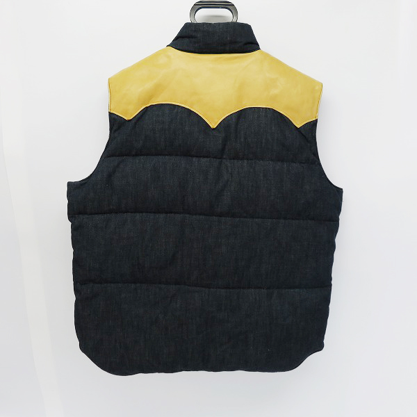 実際に弊社で買取させて頂いたSUGAR CANE/シュガーケーン デニムダウンベスト/XLの画像 1枚目
