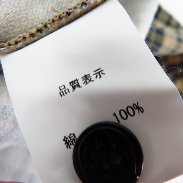 実際に弊社で買取させて頂いたCRIMIE/クライミー チェック柄 ワークシャツ/Lの画像 3枚目