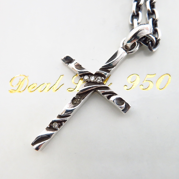 実際に弊社で買取させて頂いたDEAL LTD/ディールエルティーディー ディールデザイン WOOD WAVE CROSS/クロスネックレス