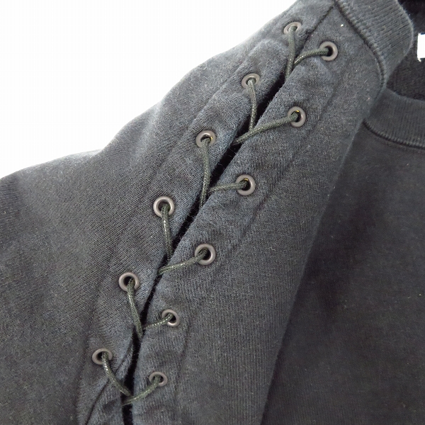 実際に弊社で買取させて頂いたJOHN LAWRENCE SULLIVAN/ジョンローレンスサリバン レースアップ スウェット/Lの画像 4枚目