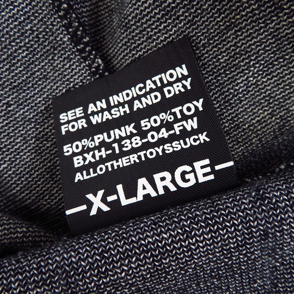 実際に弊社で買取させて頂いたBOUNTY HUNTER/バウンティハンター スカルプリント ジップアップ パーカー/フーディー Size：XLの画像 6枚目