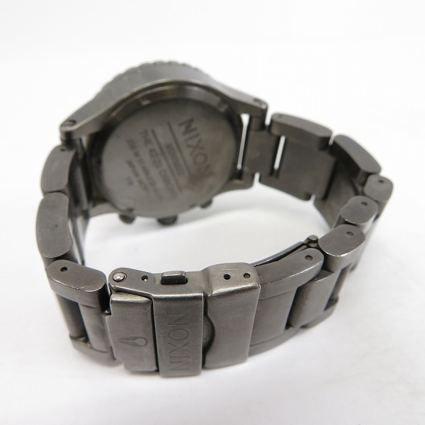 実際に弊社で買取させて頂いたNIXON/ニクソン MINIMIZE THE42-20 CHRONO クォーツ 腕時計【動作未確認】の画像 2枚目