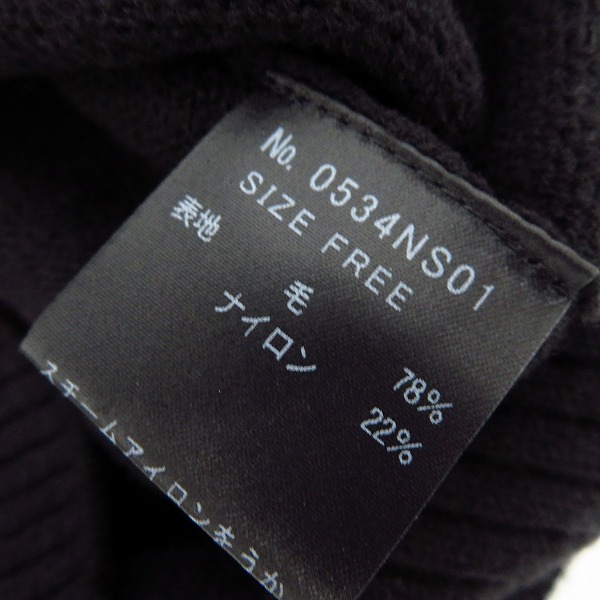 実際に弊社で買取させて頂いたHYSTERIC GLAMOUR/ヒステリックグラマー HYSTERICS/ヒステリックス タートルニット 黒 2点セットの画像 4枚目