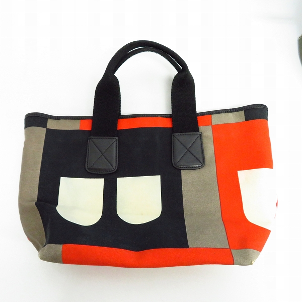 実際に弊社で買取させて頂いたBALLY/バリー レザー 2WAY ショルダーバッグ/キャンバス ハンドバッグ 2点セットの画像 1枚目