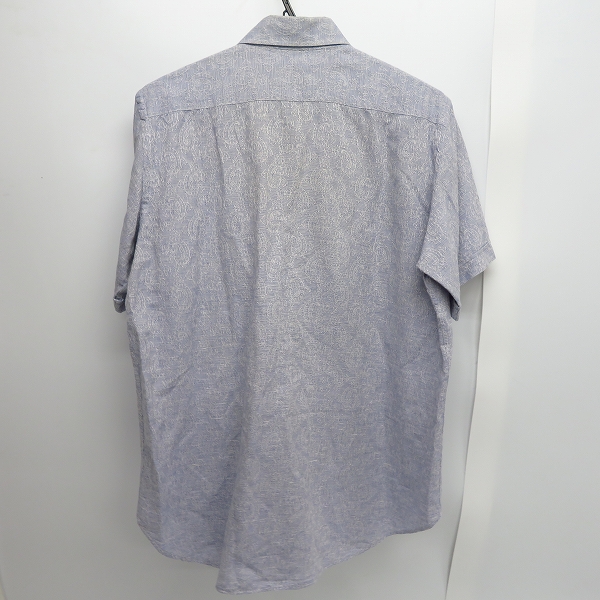 実際に弊社で買取させて頂いたETRO/エトロ 総柄ペイズリー スリムフィットシャツ/Lの画像 1枚目