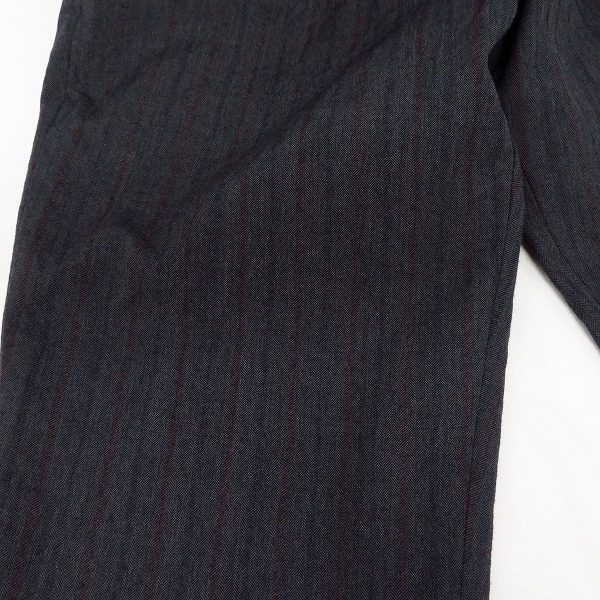 実際に弊社で買取させて頂いたkolor/カラー ストライプ ヘリンボーン柄 パンツ 11WCM-P12116S/3の画像 6枚目