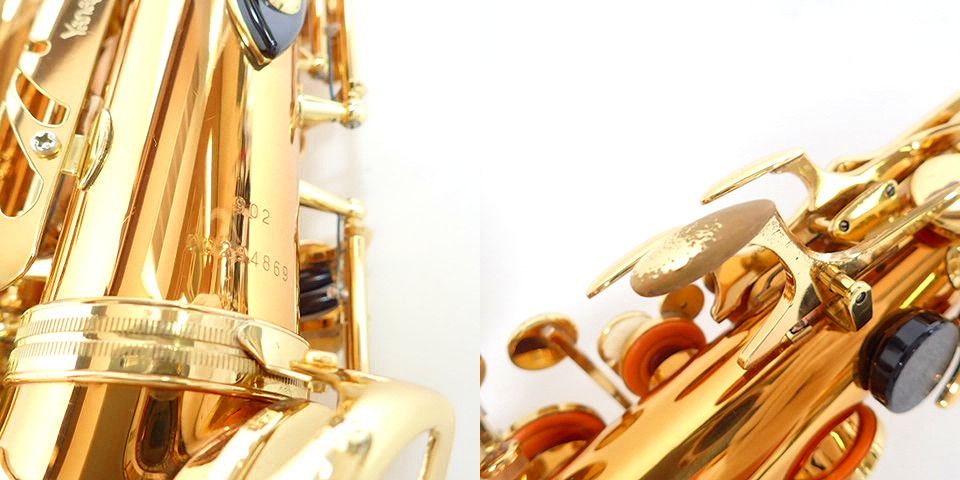 実際に弊社で買取させて頂いた★YANAGISAWA/ヤナギサワ A-902 アルトサックス 金管楽器 ネック/ハードケース付の画像 6枚目