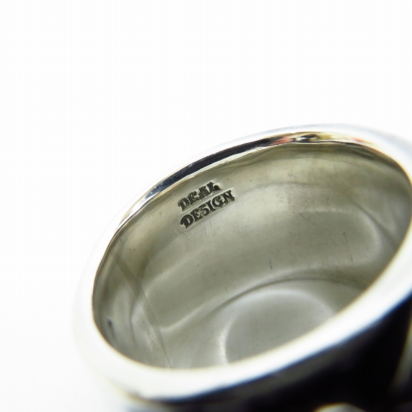 実際に弊社で買取させて頂いたDEAL DESIGN/ディールデザイン ロゴデザイン ワイドリング/17号の画像 5枚目