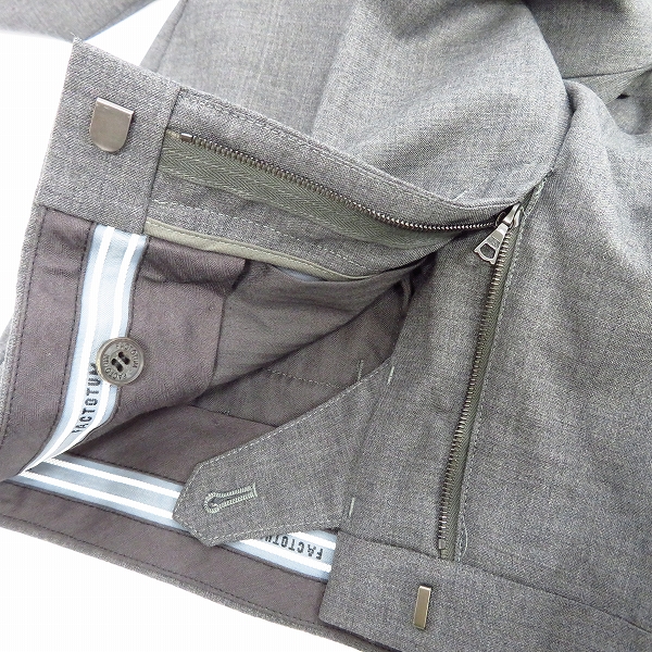 実際に弊社で買取させて頂いた【未使用】FACTOTUM/ファクトタム ウールパンツ グレー 0146115/46の画像 2枚目