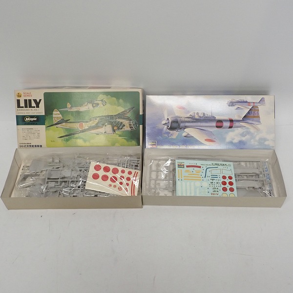 実際に弊社で買取させて頂いた【おまとめ品】ハセガワ /1/72 メッサーシュミット Me262A/三菱 A6M2b 零式艦上戦闘機 21型 他 おまとめ7点の画像 3枚目