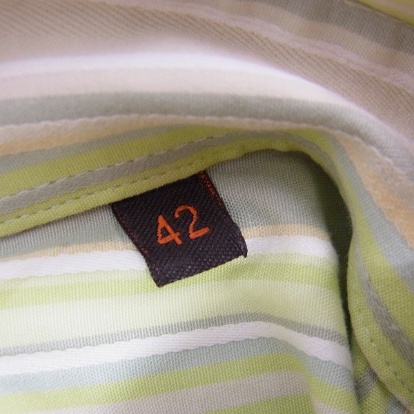 実際に弊社で買取させて頂いたETRO/エトロ ストライプ柄 胸刺繍 ボタンダウンシャツ 42の画像 3枚目