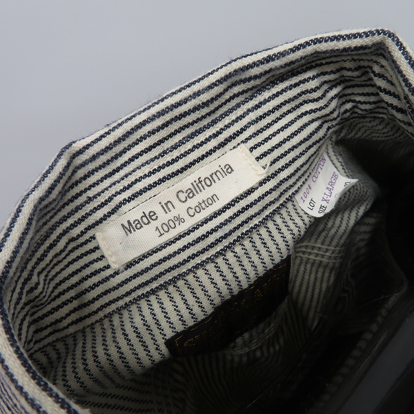 実際に弊社で買取させて頂いたSUGAR CANE/シュガーケーン ヒッコリー カバーオールシャツ/XLの画像 4枚目