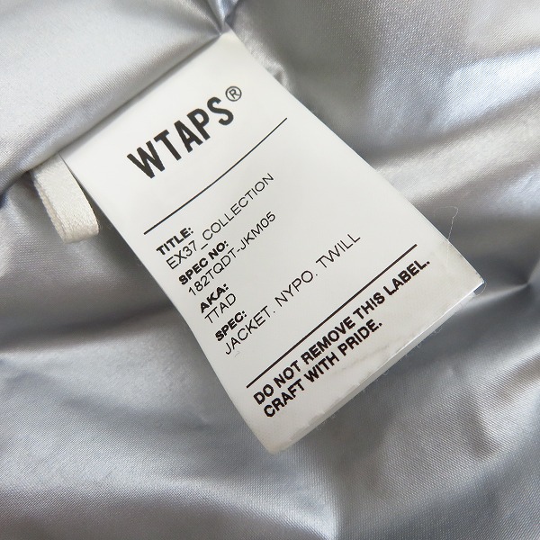 WTAPS/ダブルタップス 18AW WTAPS TTAD/JACKET. NYPO. TWILL 182TQDT